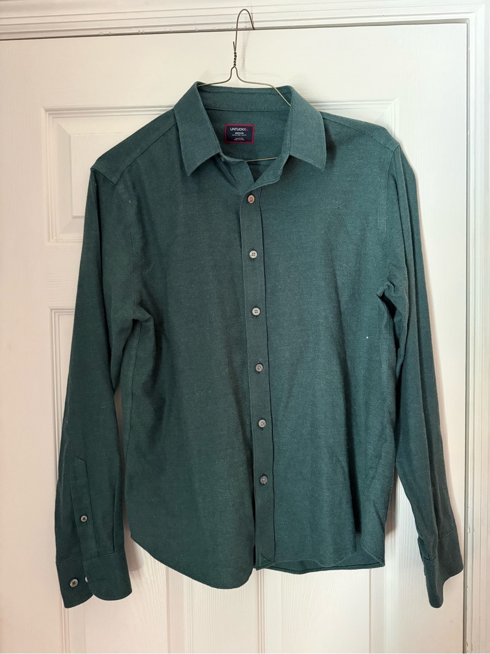 UNTUCKit Men's Forest Green Button-Down Shirt